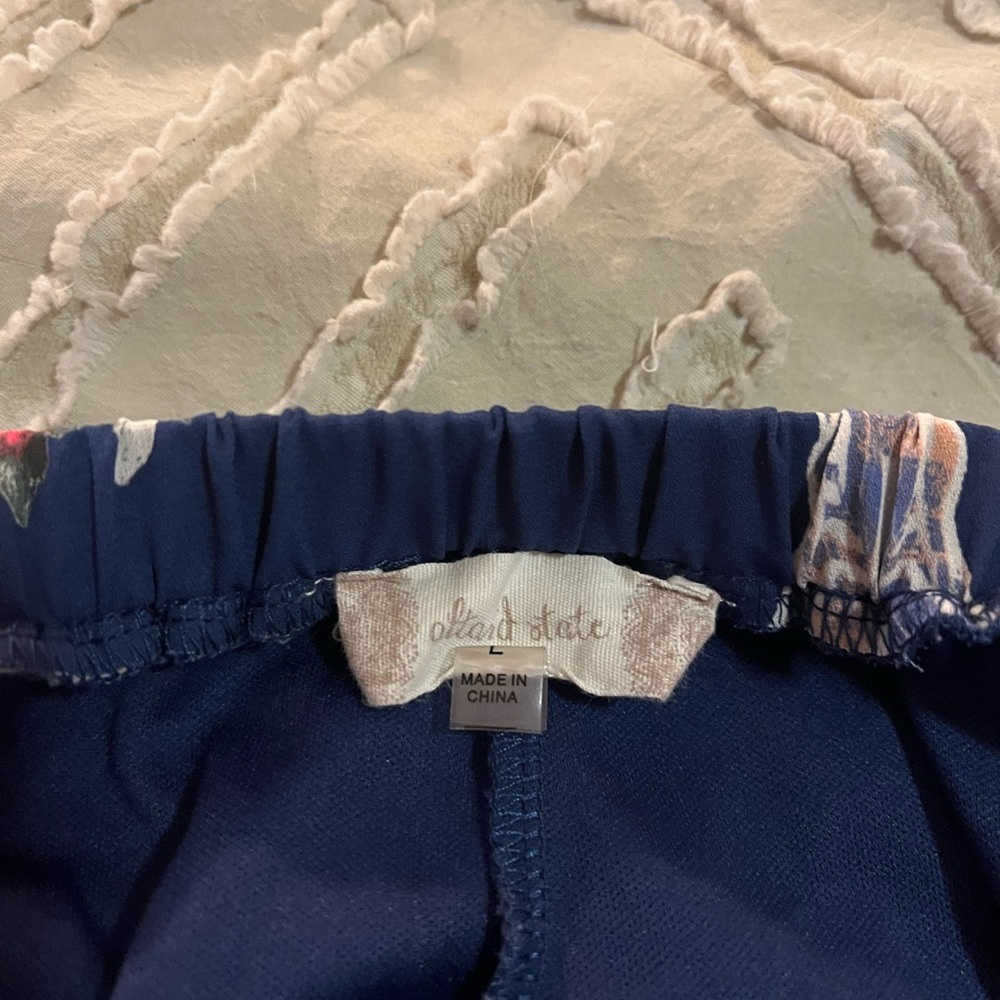 Blue Floral & Steer Print Shorts | Altar’d State - Picture 3 of 3